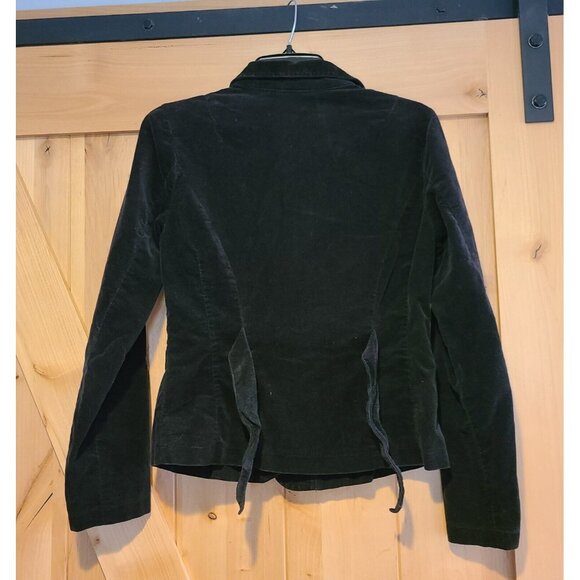 Vintage B. Moss Size 2 Velvet Tie Back Blazer Jacket Pockets Goth Fairy Fading* - Picture 2 of 12